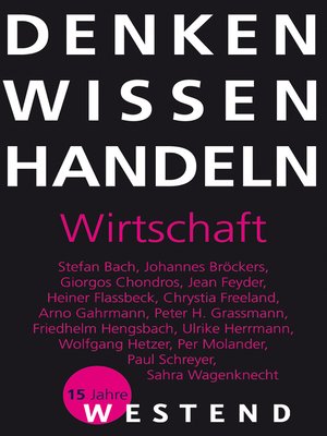 cover image of Denken Wissen Handeln Wirtschaft